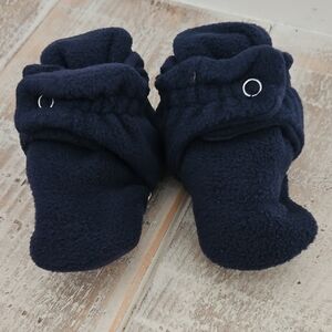NWT Ro+Me By Robeez Cozy Navy Baby‎ Booties 12-18 Months